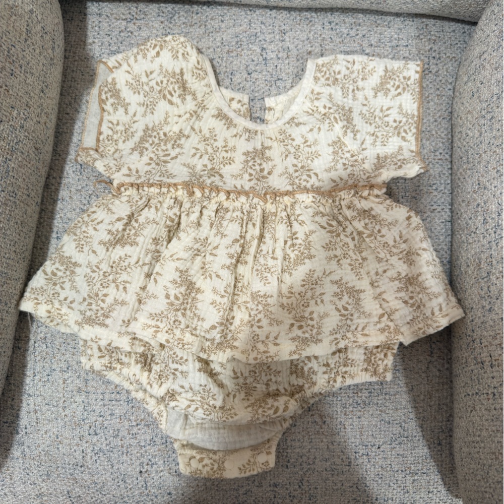 Floral Baby Dress with Bloomers